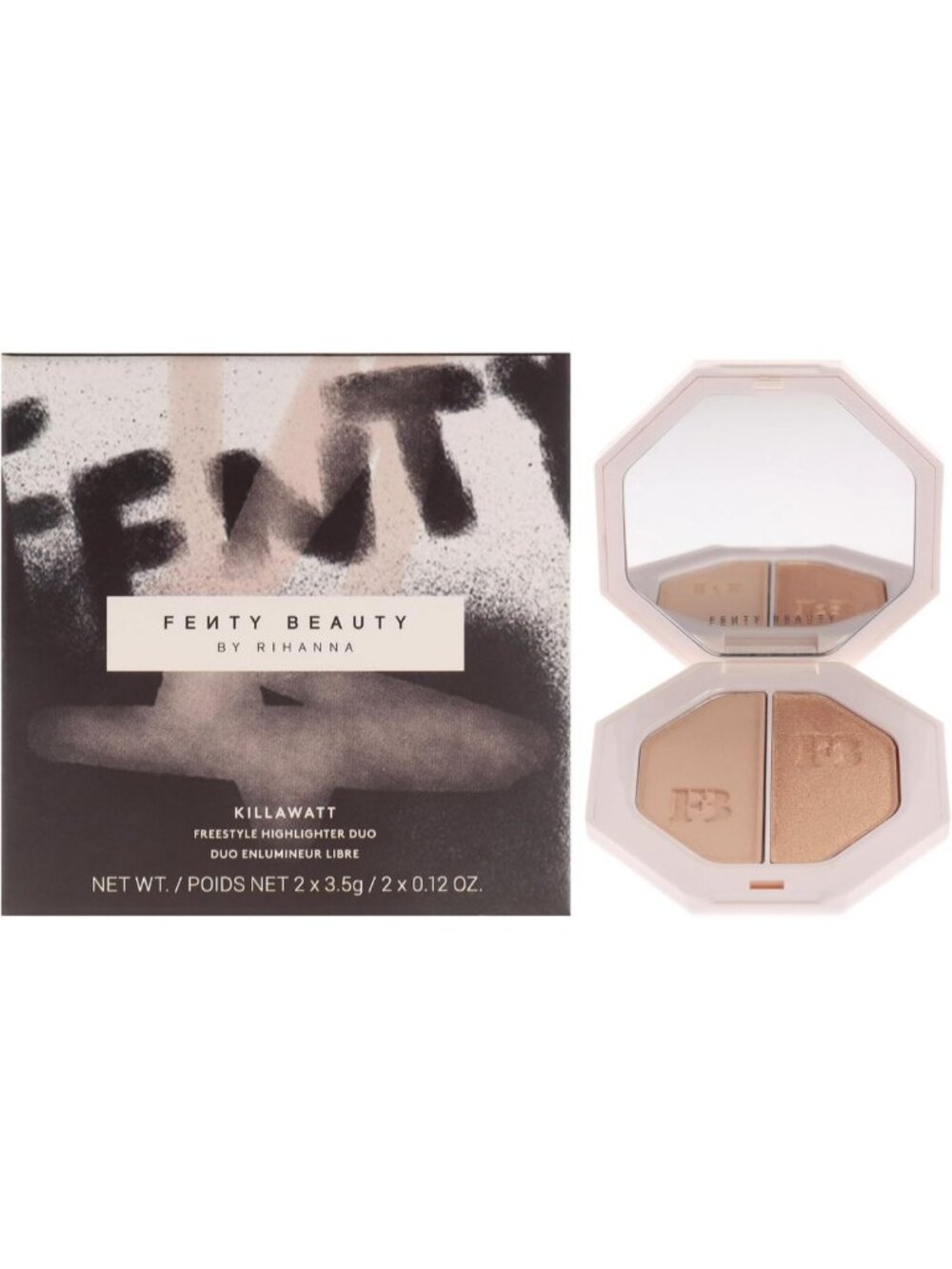 Highlighter Duo - Mean Money & Hustla Baby, 2 x 0.11 oz, Radiant Glow Makeup